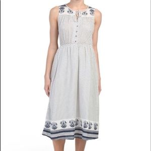 Lucky Brand Polka Dot Maxi Sleeveless Dress